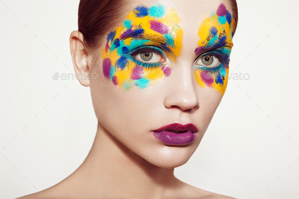 Beautiful woman face - Stock Photo - Images