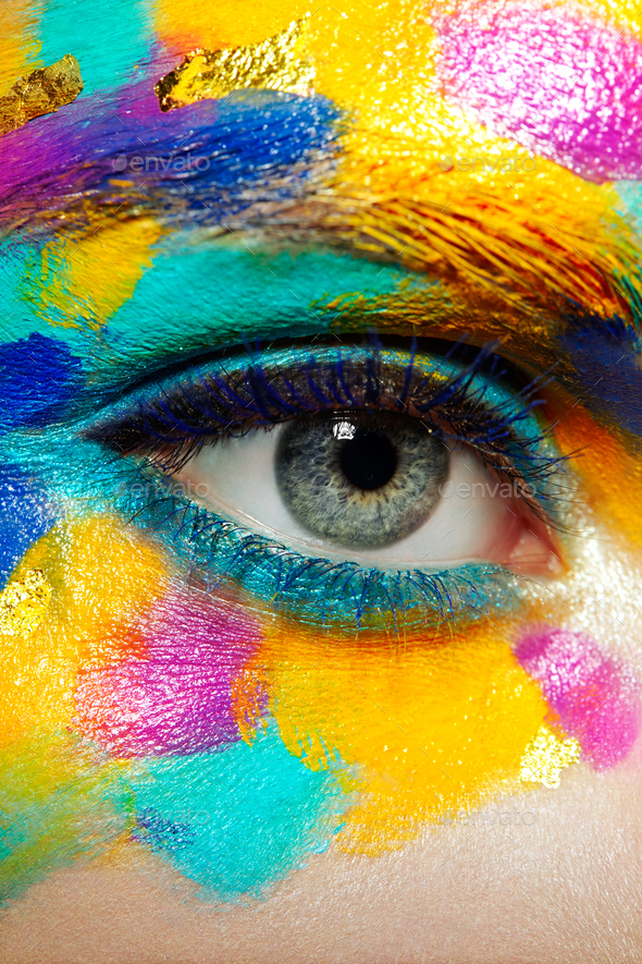 Beautiful woman eye - Stock Photo - Images
