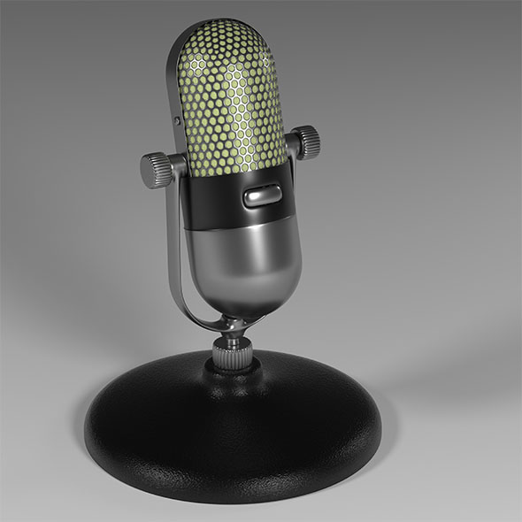 Old school microphone - 3Docean 21140110