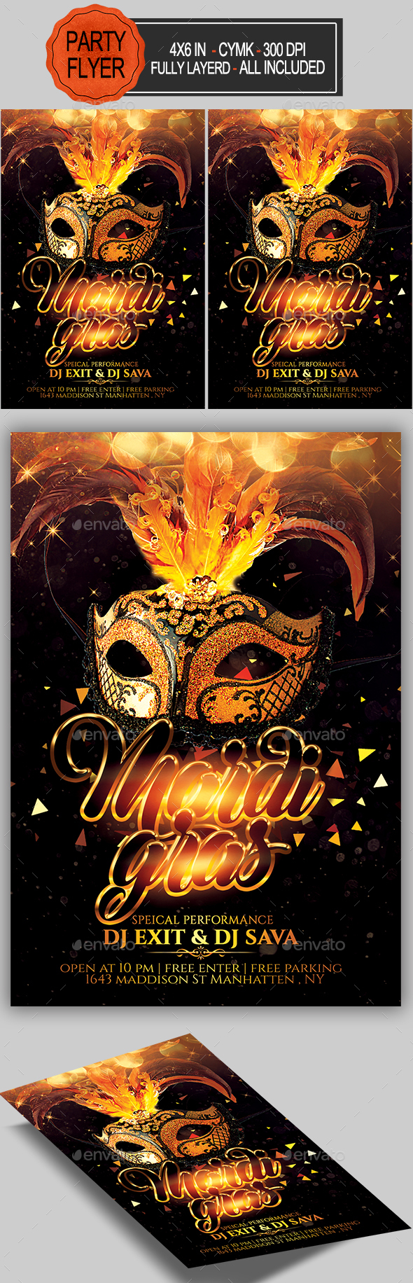 GraphicRiver Carnival Mardi Gras Flyer 21140722 GraphicRiver Carnival Mardi Gras Flyer 21140722