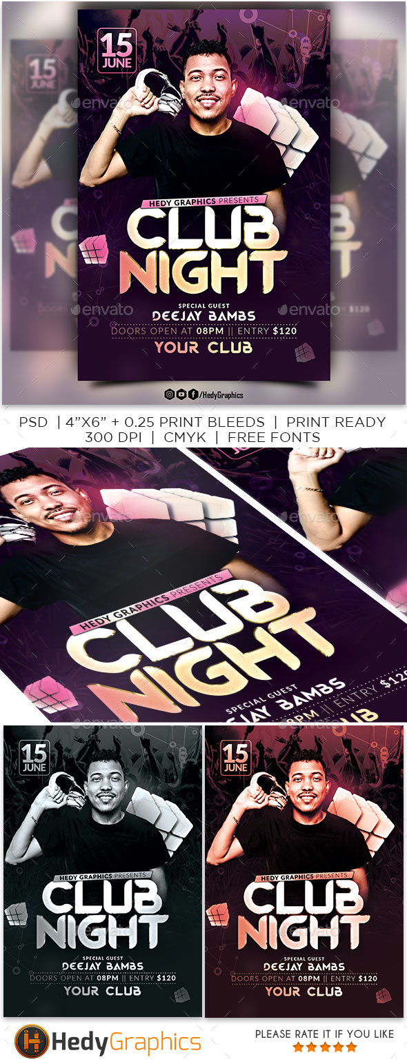 GraphicRiver Club Night Flyer 21140771 GraphicRiver Club Night Flyer 21140771