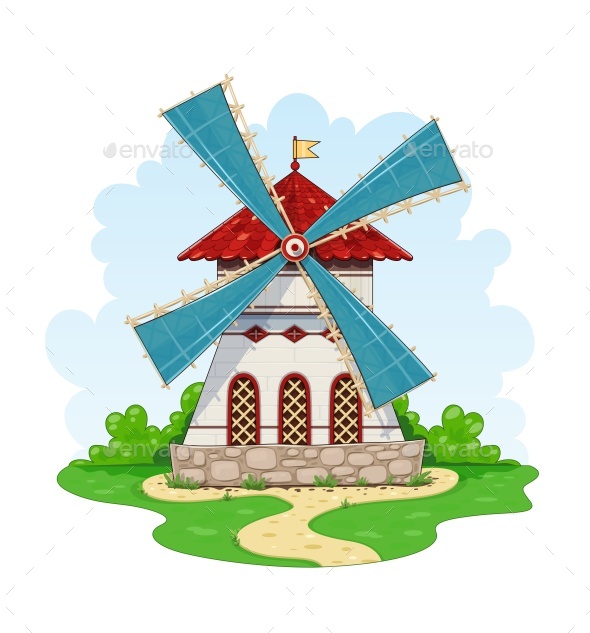 GraphicRiver Vintage Windmill 21140787