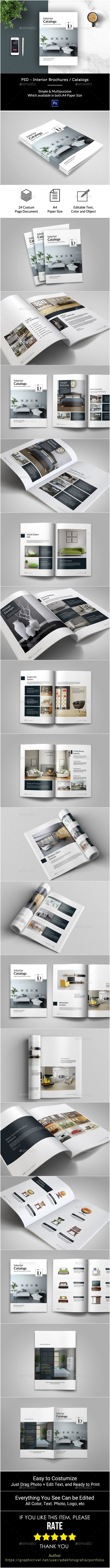 PSD - Interior Brochure / Catalogs - Portfolio Brochures