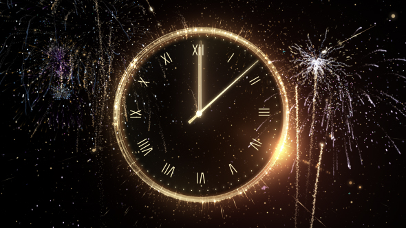 Glamorous New Year Countdown Clock 2024 V2