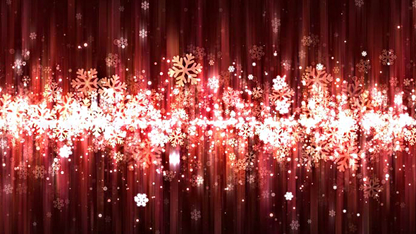 Dark Red Christmas Snowflakes