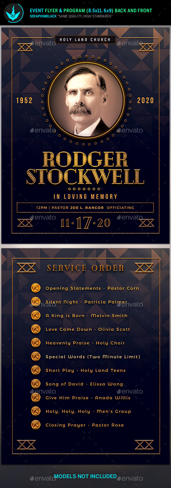 funeral flyer
