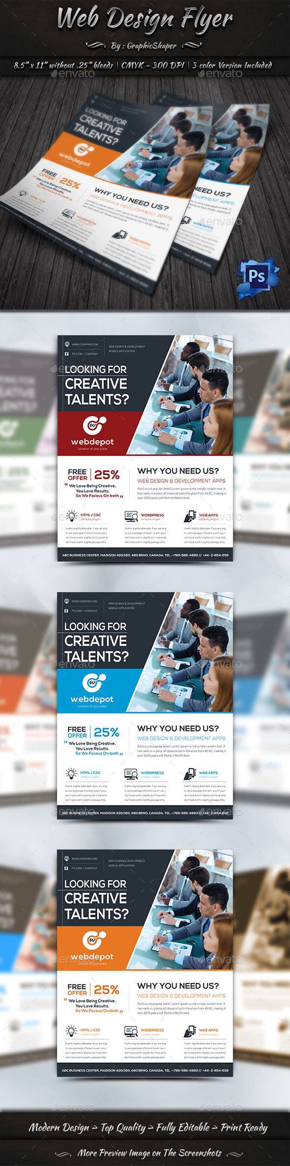 GraphicRiver Web Design Flyer 21142719 GraphicRiver Web Design Flyer 21142719