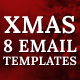 Xmas - 8 Responsive Email Templates with Mailchimp Editor & StampReady Builder - ThemeForest Item for Sale