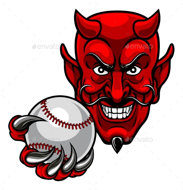 GraphicRiver Devil Baseball Sports Mascot 21143385 GraphicRiver Devil Baseball Sports Mascot 21143385
