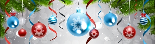 Christmas Decoration Background Pine Tree Branch - Christmas Seasons/Holidays