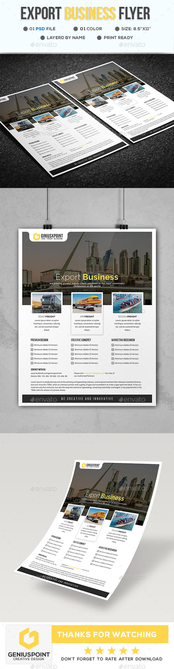 GraphicRiver Export Business Flyer 21143857