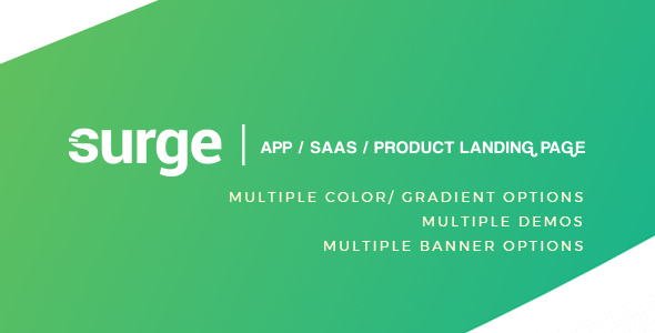 Surge - AppSAASSoftwareProduct - ThemeForest 21067583
