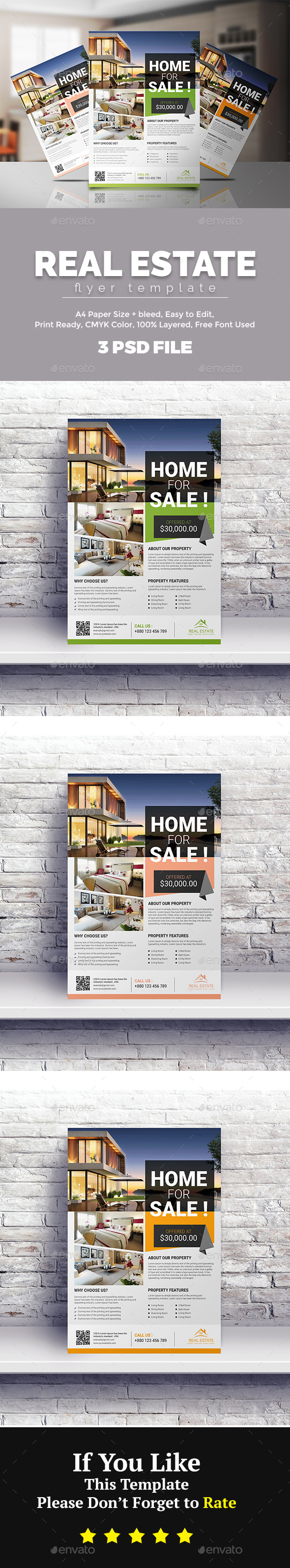 GraphicRiver Real Estate Flyer 21144323 GraphicRiver Real Estate Flyer 21144323