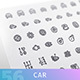 Car Line Icons Set