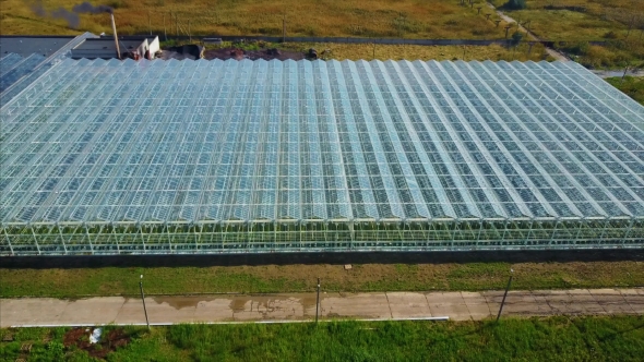 Aerial Video of Greenhouses alt
