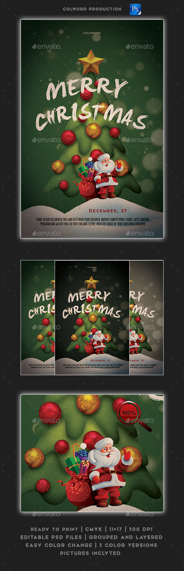 Merry Christmas Flayer / Poster - Holidays Events