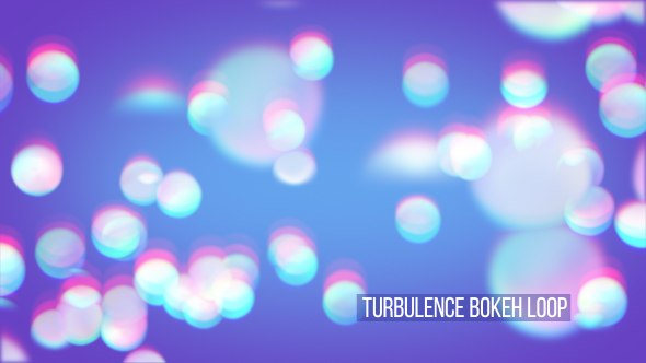 Turbulence Bokeh Loop Overlay And Background