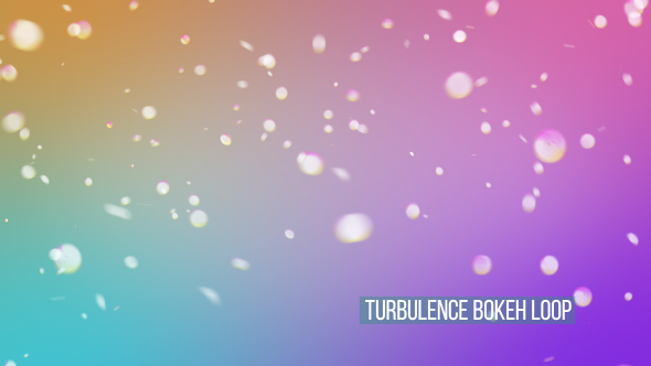 Turbulence Bokeh Loop Overlay And Background V4