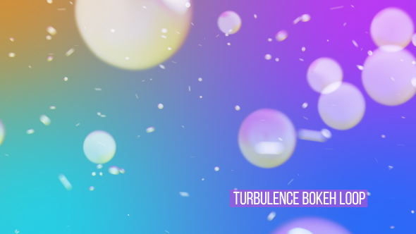 Turbulence Bokeh Loop Overlay And Background V5