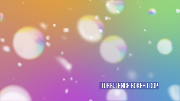 Turbulence Bokeh Loop Overlay And Background V9