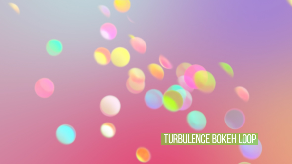 Turbulence Bokeh Loop Overlay And Background V12