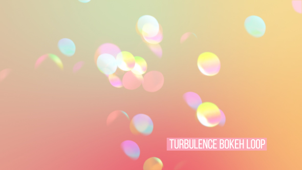 Turbulence Bokeh Loop Overlay And Background V13