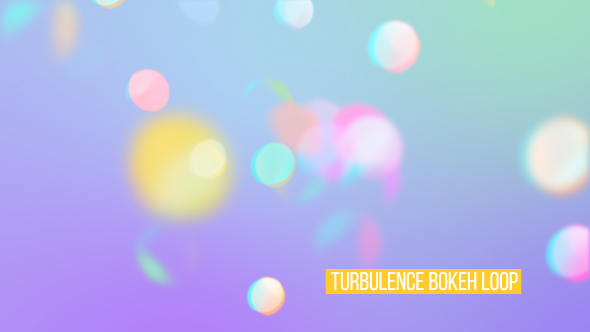 Turbulence Bokeh Loop Overlay And Background V14