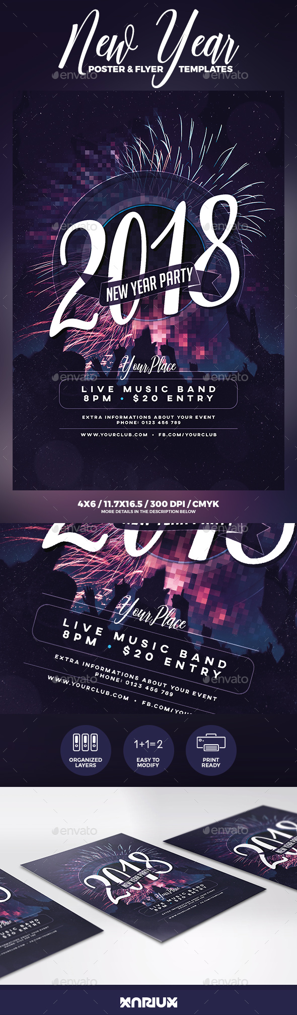GraphicRiver New Year Party Flyer & Poster 21145174 GraphicRiver New Year Party Flyer & Poster 21145174