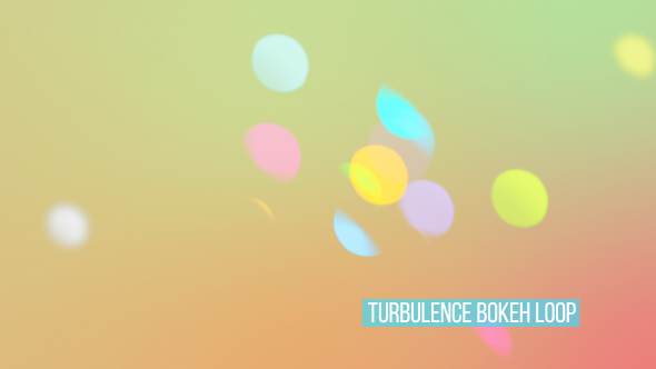 Turbulence Bokeh Loop Overlay And Background V15