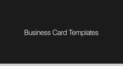 Business Card Templates