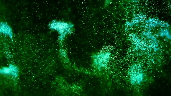 Cinematic Green Particles alt