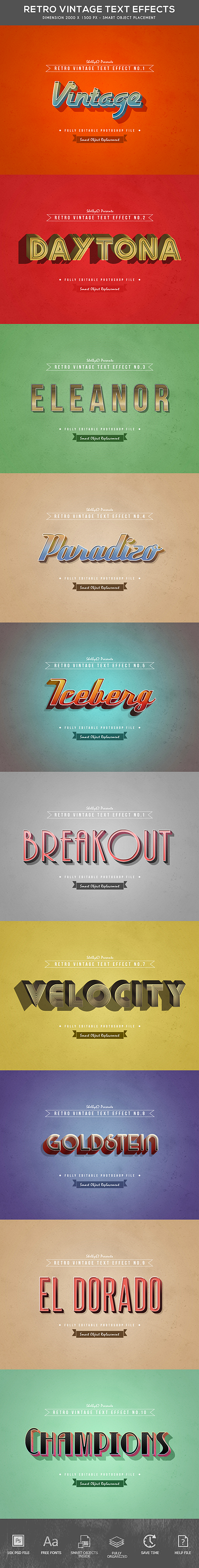 GraphicRiver Retro Vintage Text Effects 21142668 GraphicRiver Retro Vintage Text Effects 21142668
