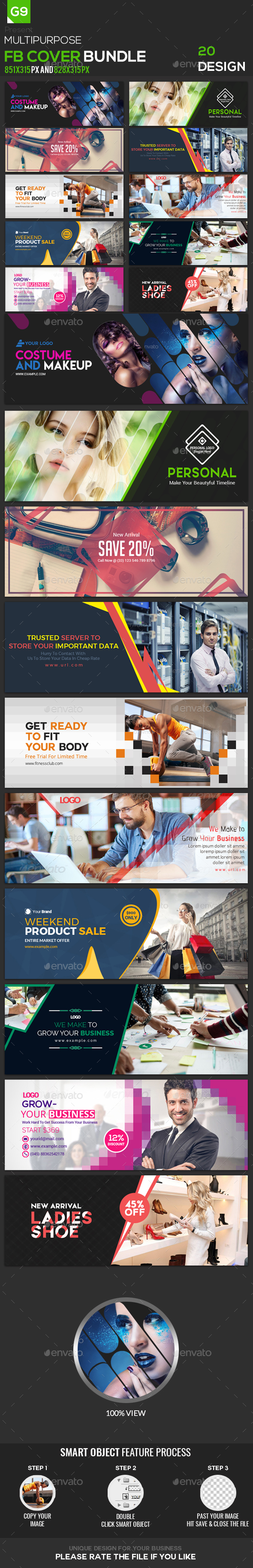 GraphicRiver Facebook Cover Bundle 20 Design 21146892 GraphicRiver Facebook Cover Bundle 20 Design 21146892