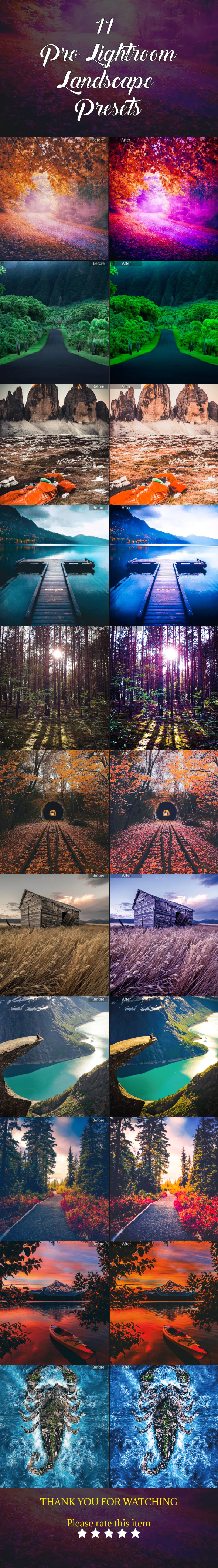 11 Pro Lightroom Landscape Presets