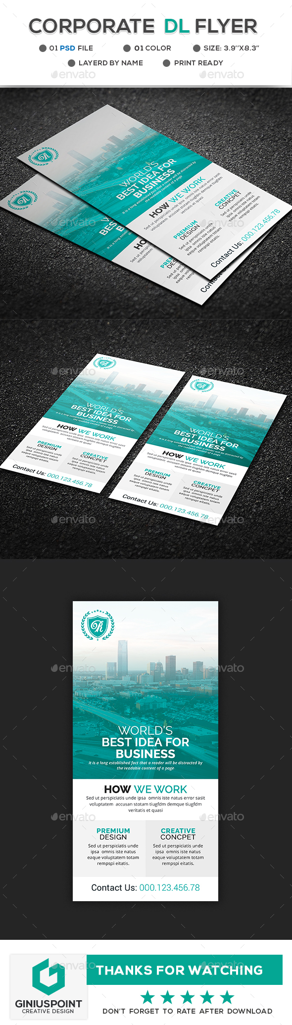 GraphicRiver Corporate DL Flyer 21149190 GraphicRiver Corporate DL Flyer 21149190