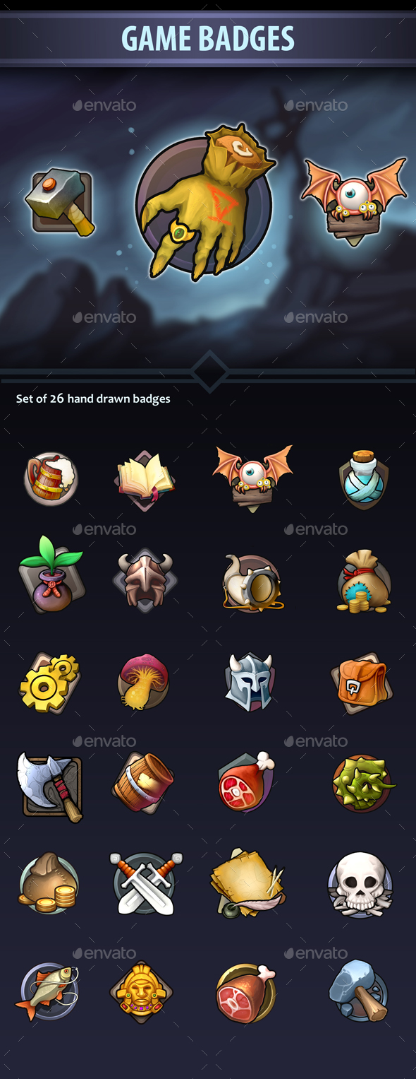 Game Badges - Miscellaneous Game Assets
