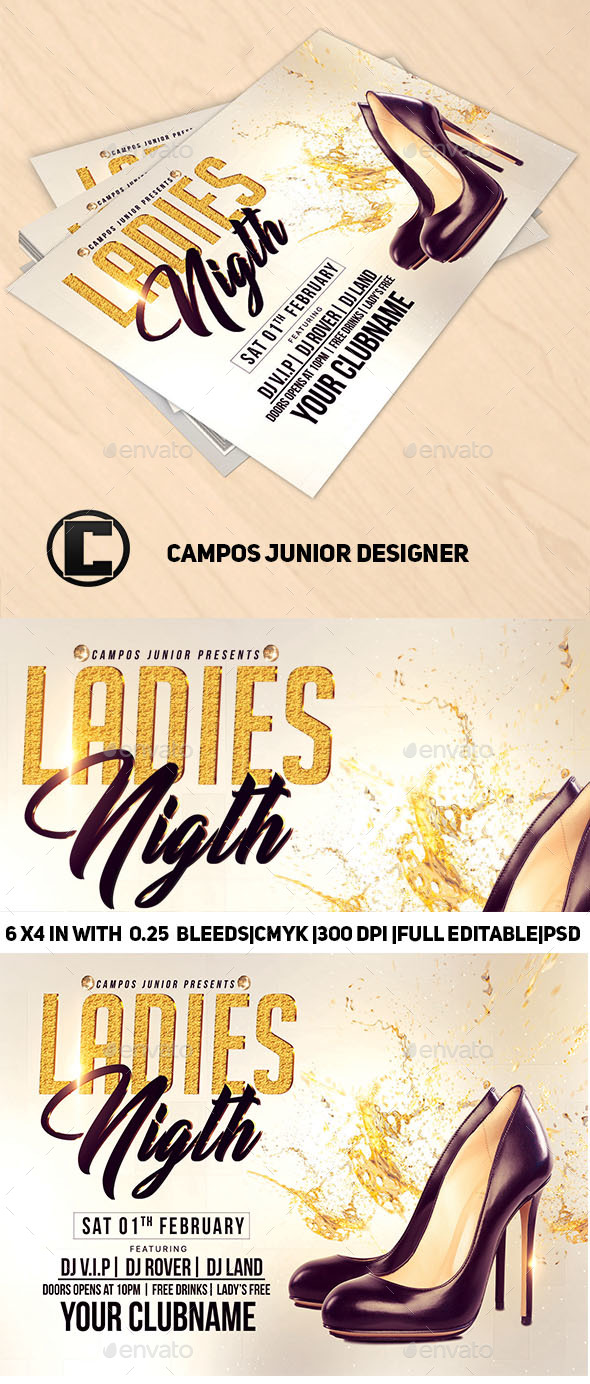 Ladies Nigth-Flyer Template - Clubs & Parties Events