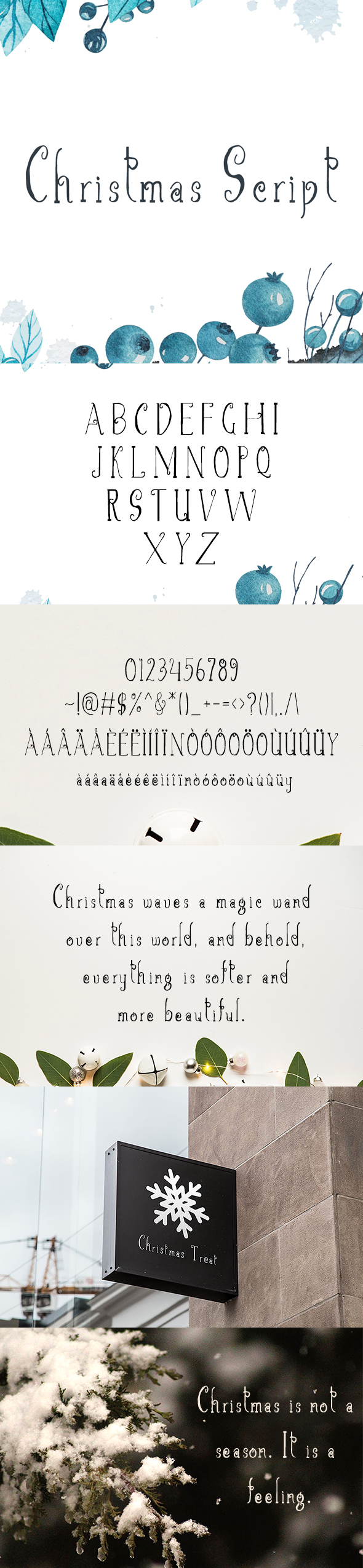 Christmas Script Font - Hand-writing Script