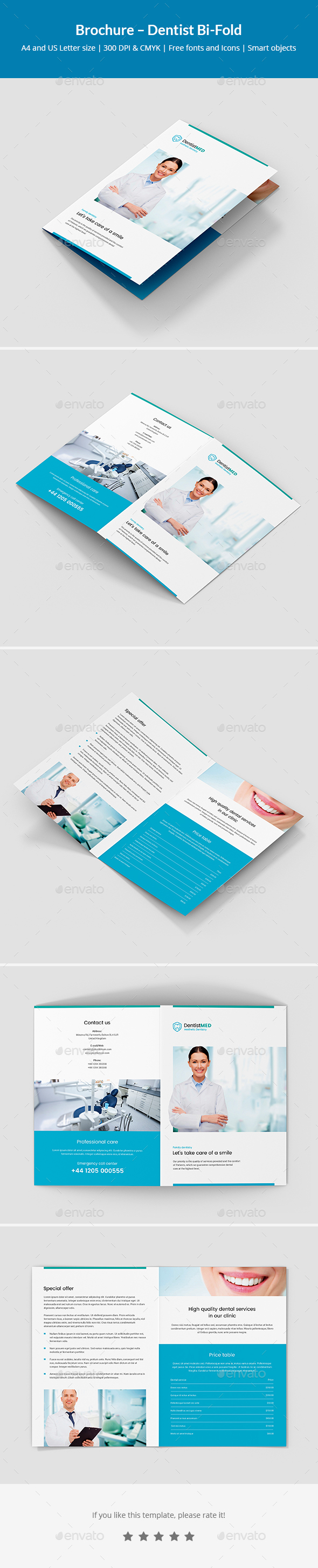 GraphicRiver Brochure Dentist Bi-Fold 21150058