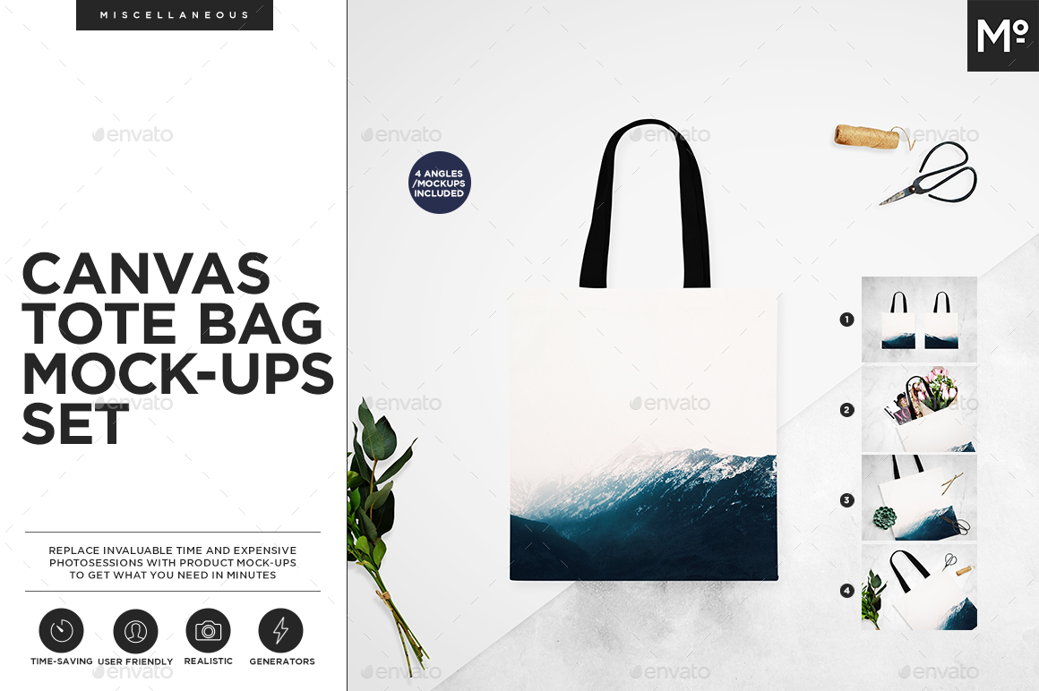 Download Tote Bag Mock-ups Set Generator by Mocca2Go | GraphicRiver