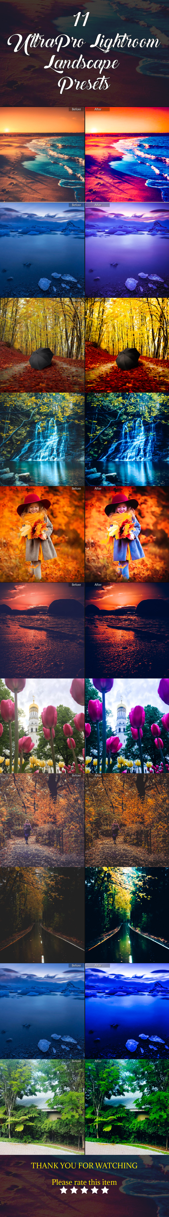 GraphicRiver 11 Ultra Pro Lightroom Landscape Presets 21150433 GraphicRiver 11 Ultra Pro Lightroom Landscape Presets 21150433