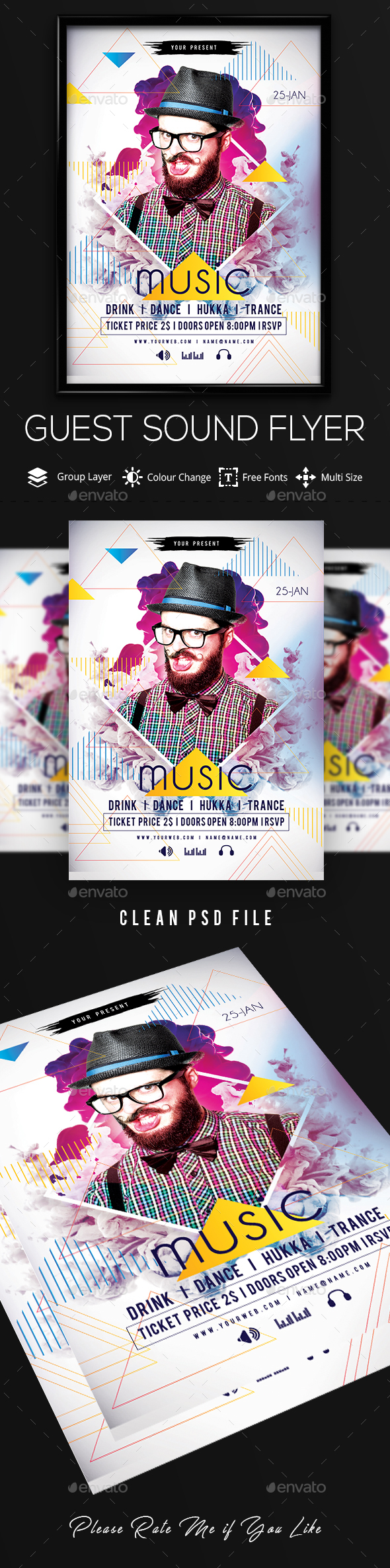 GraphicRiver Guest Dj Party Flyer 21150672 GraphicRiver Guest Dj Party Flyer 21150672