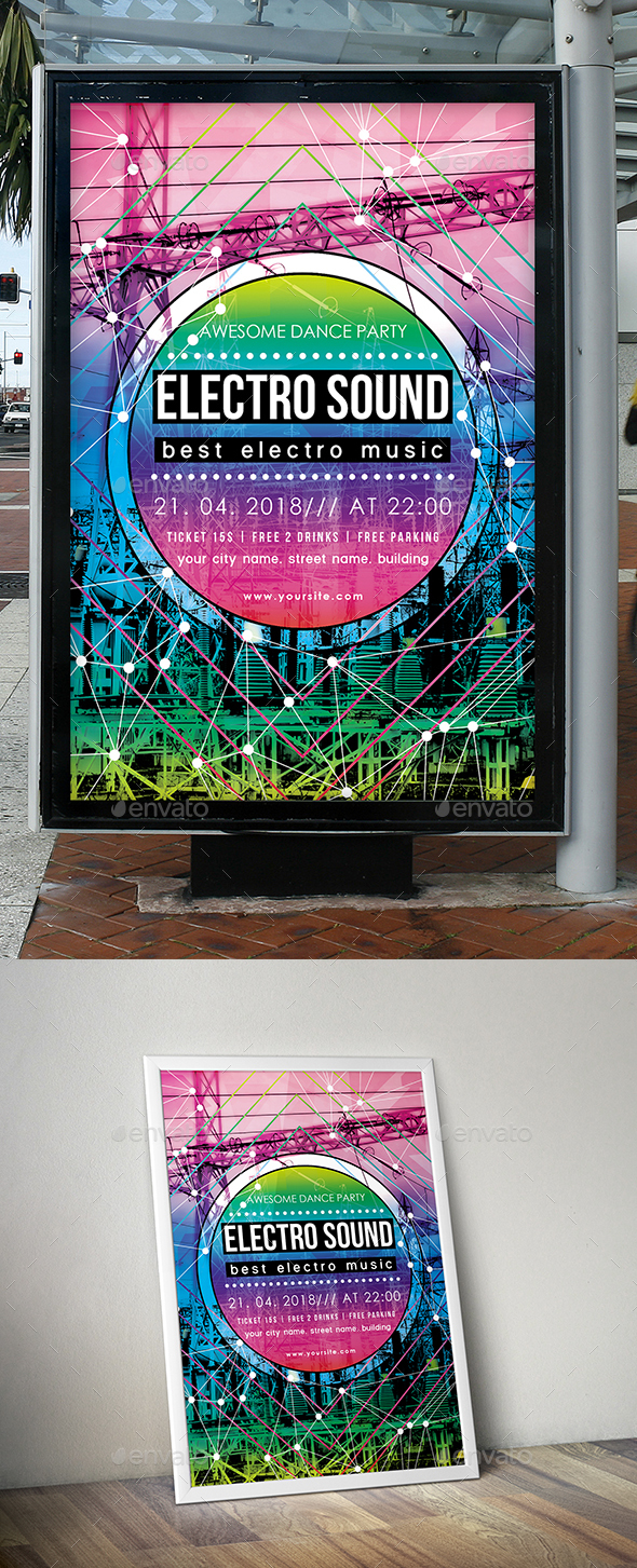 Electro Sound Flyer Template - Clubs & Parties Events
