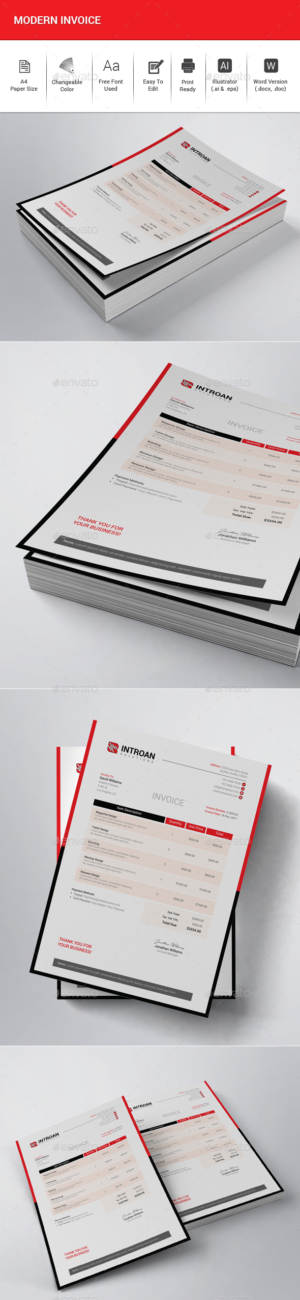 GraphicRiver Modern Invoice 21150878 GraphicRiver Modern Invoice 21150878