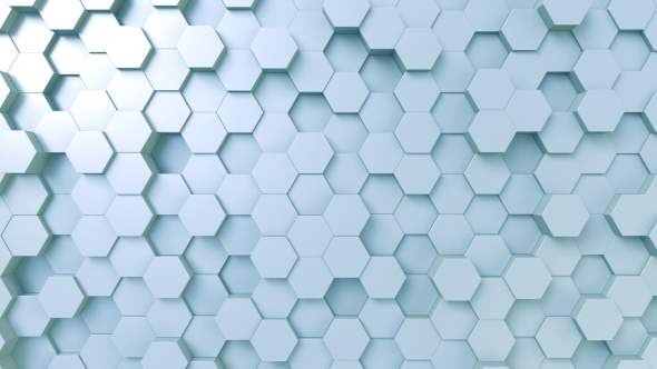 Light Blue Hexagonal Surface alt