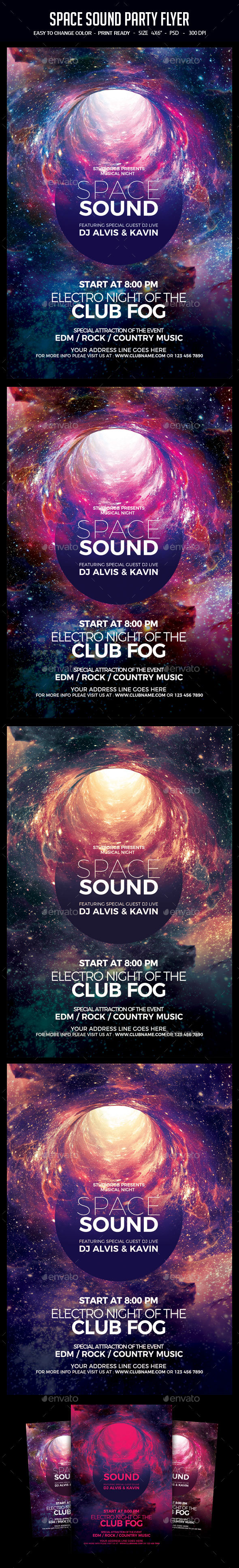 GraphicRiver Space Sound Party Flyer 21152092 GraphicRiver Space Sound Party Flyer 21152092