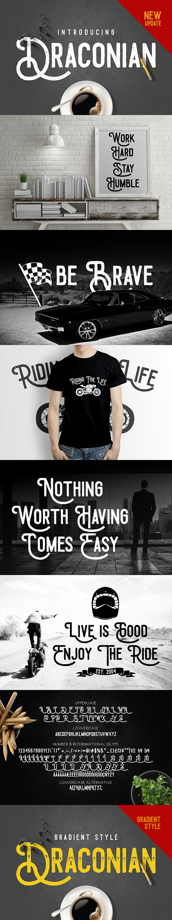 Draconian Font - Script Fonts