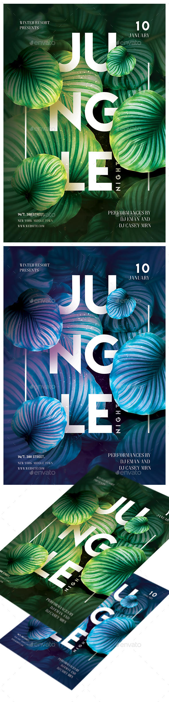 Jungle NIght Party Flyer - Clubs & Parties Events
