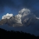 The Movement of Clouds Over the Mountain Kangtega - VideoHive Item for Sale
