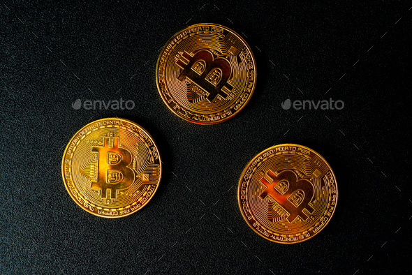 Bitcoin BTC cryptocurrency - Stock Photo - Images
